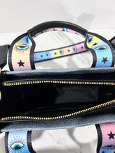 Cargar imagen en el visor de la galería, Lefranco Tote bag CHICA mezclilla glitter/ ojitos