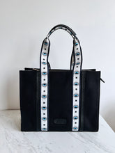 Cargar imagen en el visor de la galería, Lefranco tote bag negro/ ojos blanco
