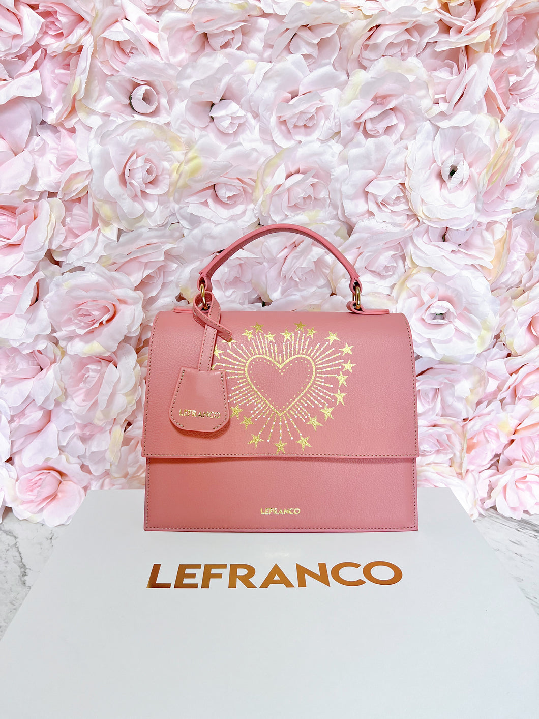 Kiara bag rosa chicle diseño corazón